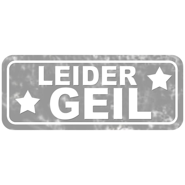 LEIDER GEIL Aufkleber, 80 Stück, ca. 56 x 23 mm
