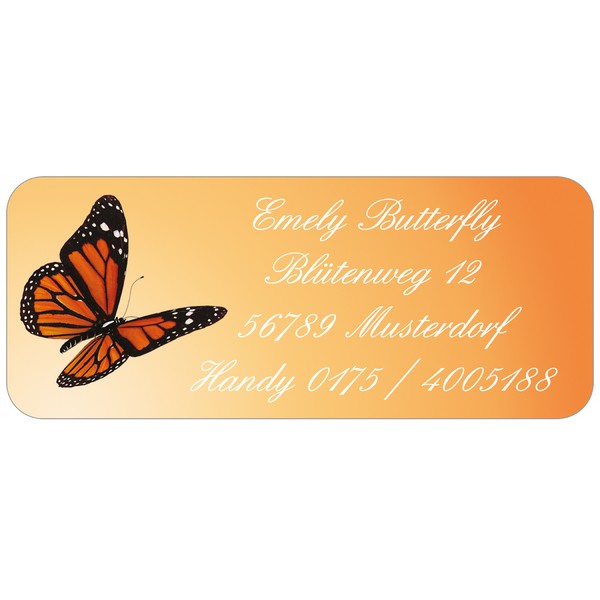 Adress-Etiketten Schmetterling 160 Stück