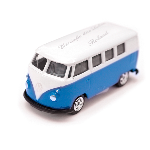 VW-Bus T1 Bulli mit Lasergravur, Graviert, Mit Namen