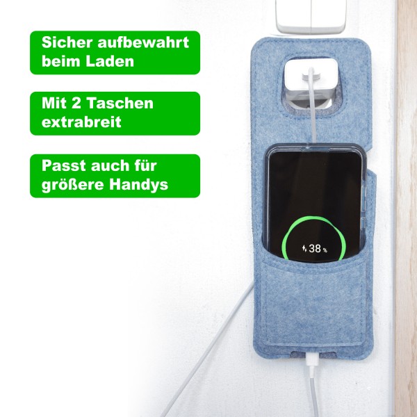 Handy-Ladetasche Aufladen handy Smartphone-Tasche Filz-Tasche Handy